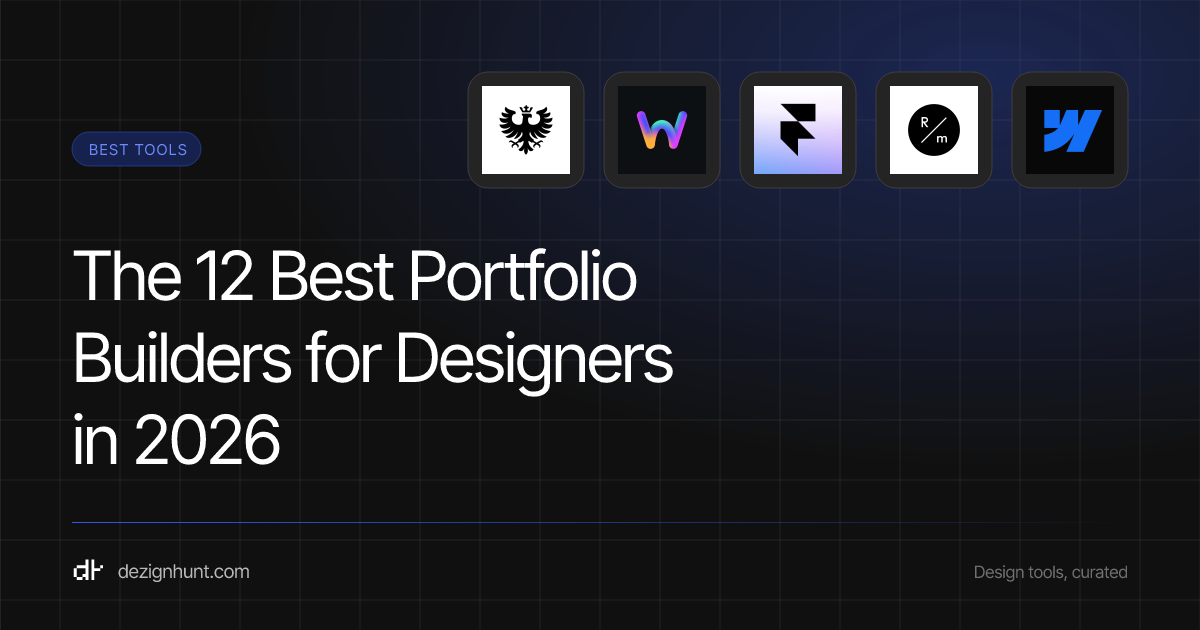 The 12 Best Portfolio Builders for Designers in 2026 — DezignHunt
