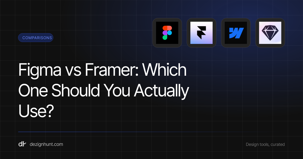 Figma vs Framer: Which One Should You Actually Use? — DezignHunt