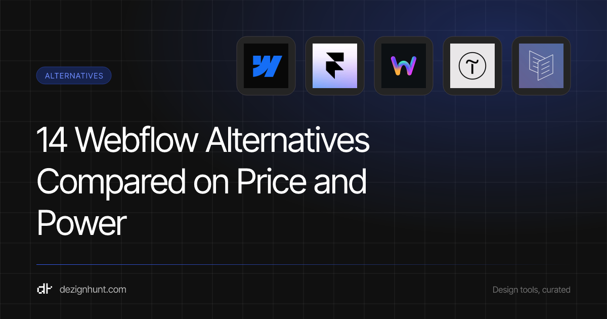 14 Webflow Alternatives Compared on Price and Power — DezignHunt