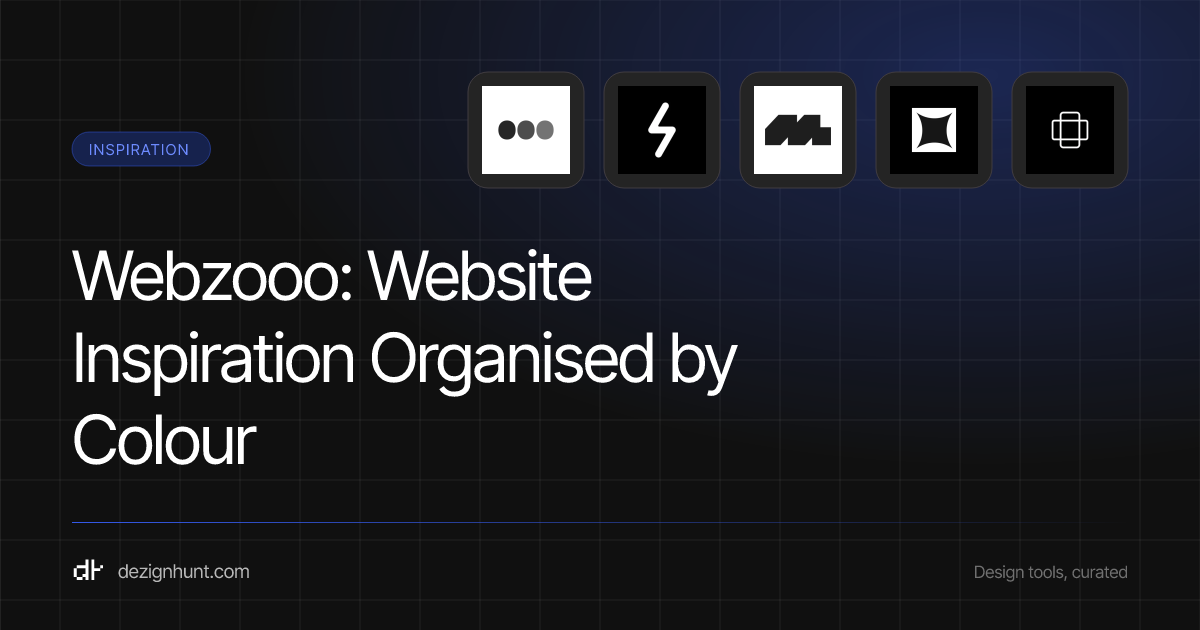 Webzooo: Website Inspiration Organised by Colour — DezignHunt