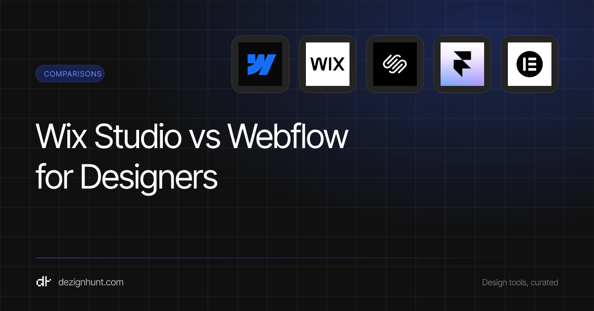 Wix Studio vs Webflow for Designers — DezignHunt