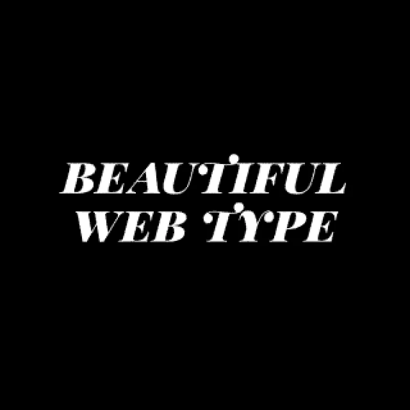 Beautiful Web Type logo